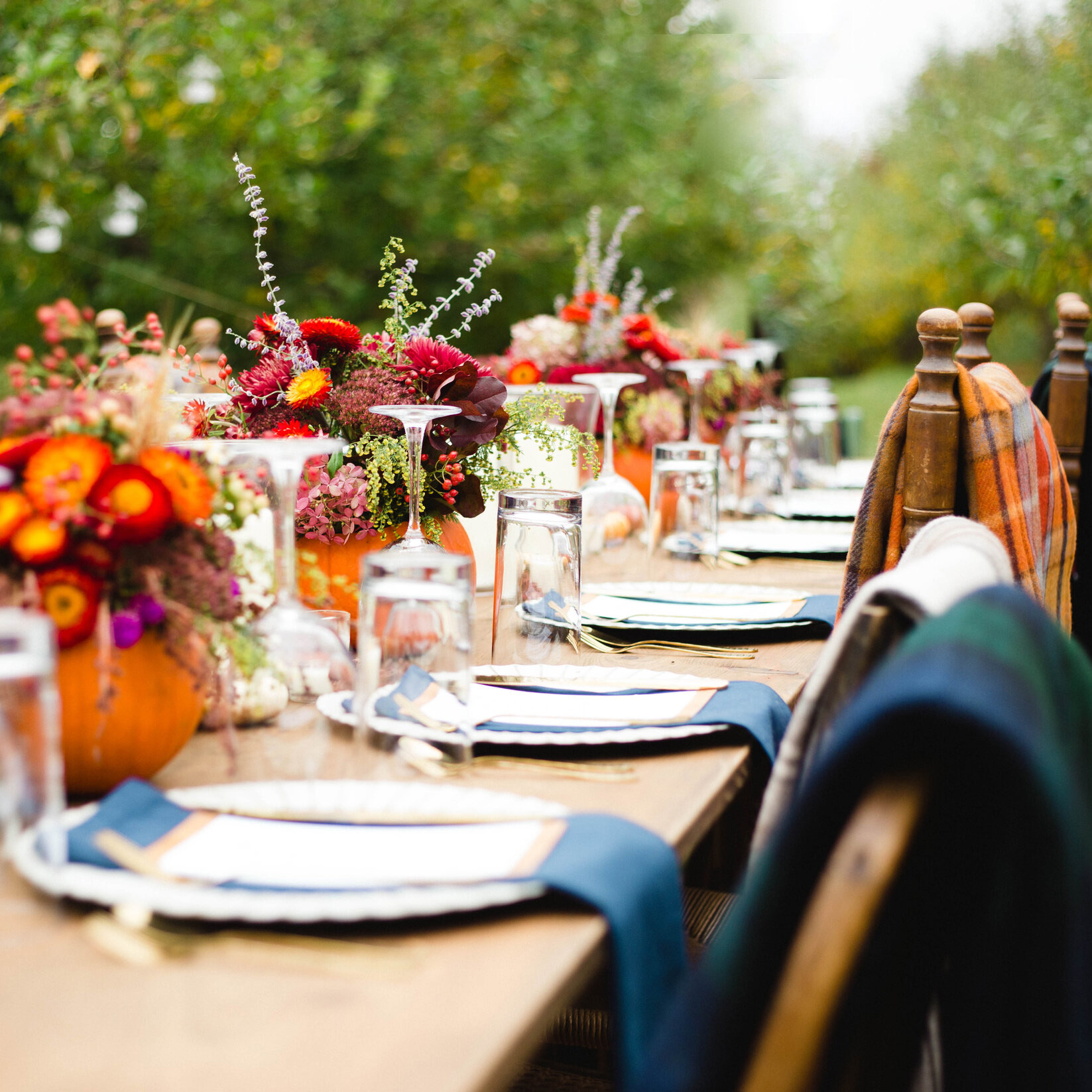 Autumn Decorated Dinner Table